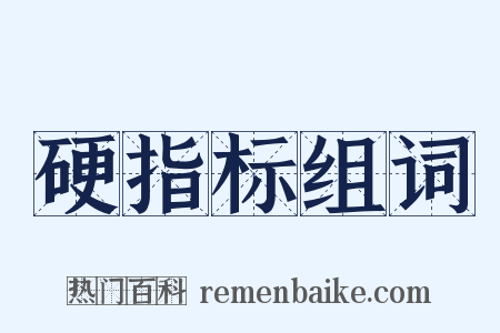 硬指标组词是什么意思的图片